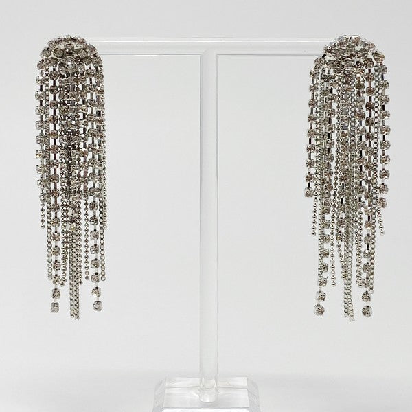 Chain And Shine Fringe Earrings